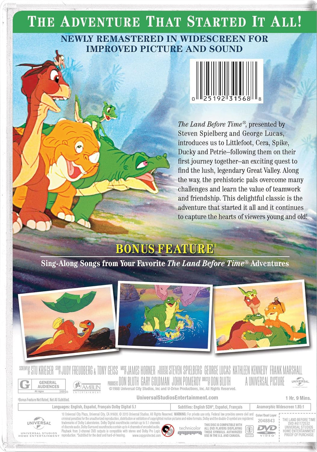 Autographed The Land Before Time DVD Stu Krieger