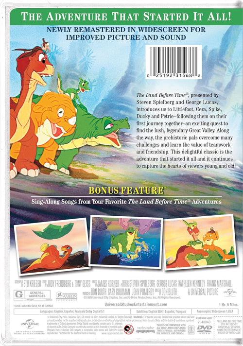 Autographed - The Land Before Time DVD